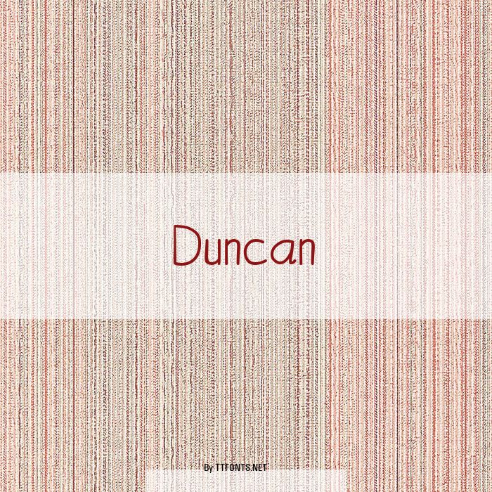Duncan example