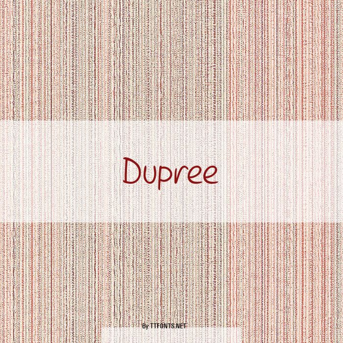 Dupree example