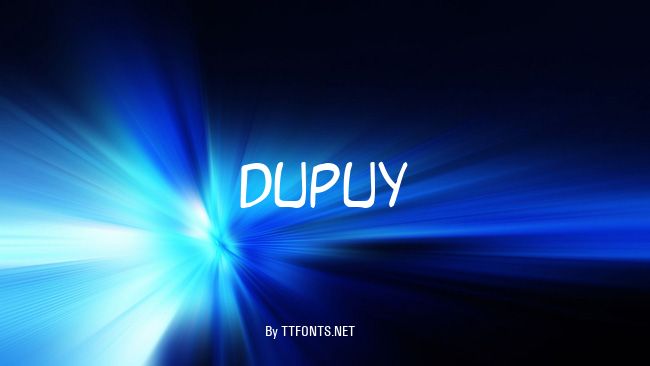 Dupuy example