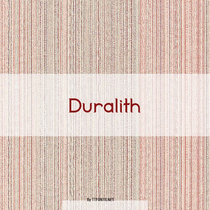 Duralith example