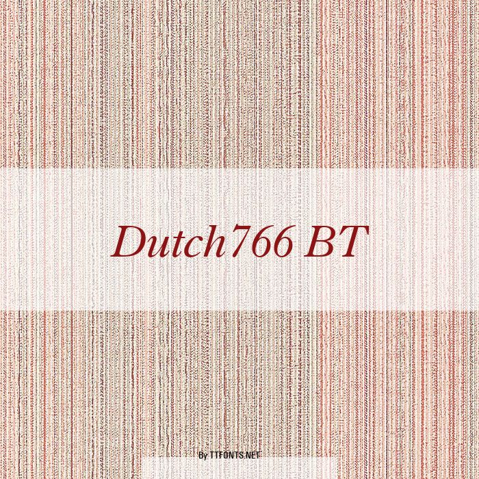 Dutch766 BT example