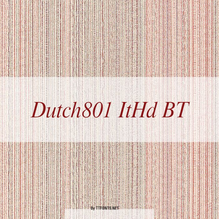 Dutch801 ItHd BT example