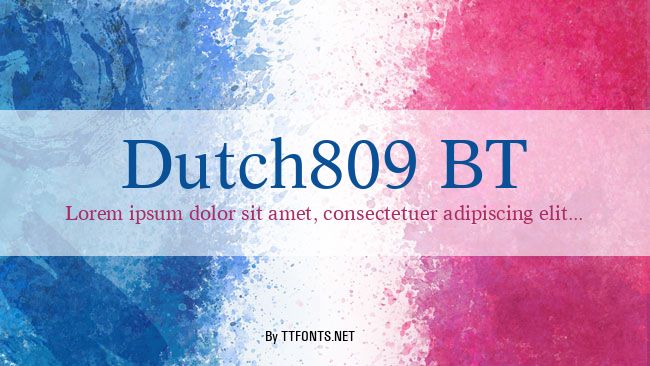 Dutch809 BT example