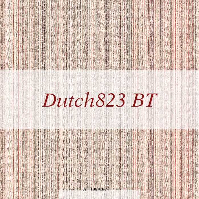 Dutch823 BT example