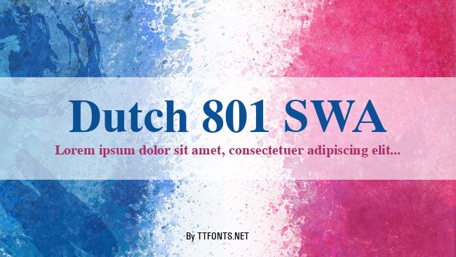 Dutch 801 SWA example
