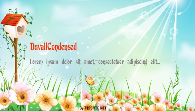 DuvallCondensed example