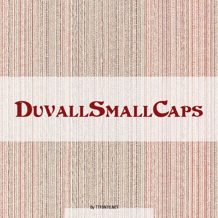 DuvallSmallCaps example