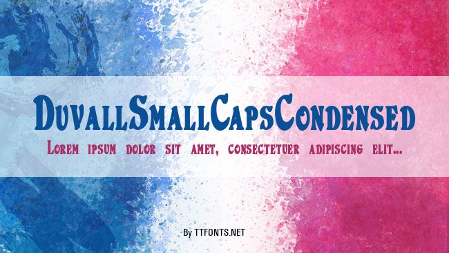 DuvallSmallCapsCondensed example