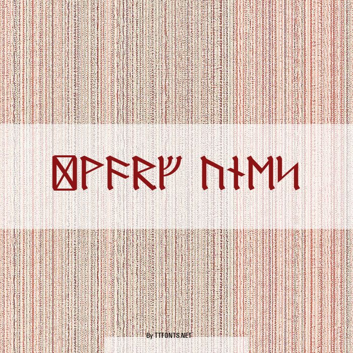 Dwarf Runes example