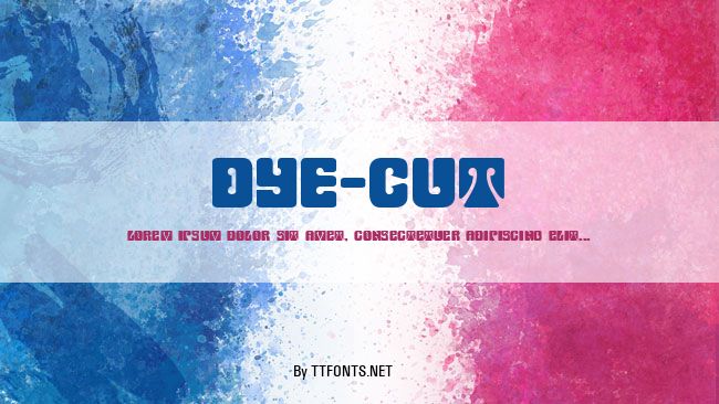 Dye-Cut example