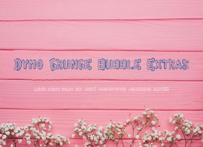 Dymo Grunge Bubble Extras example