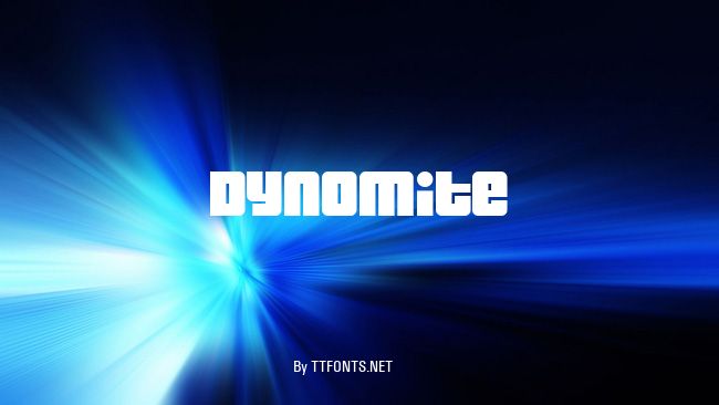 Dynomite example