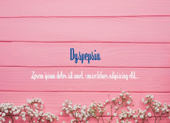 Dyspepsia example