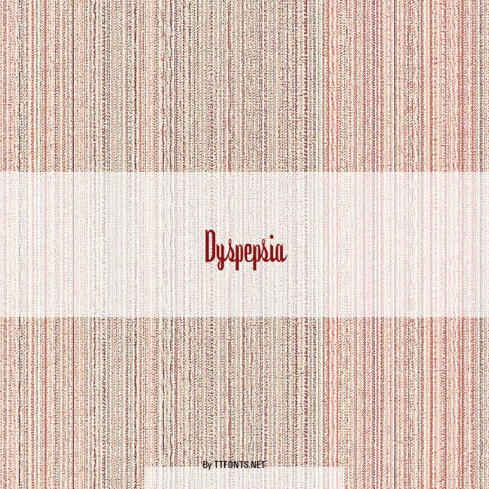Dyspepsia example