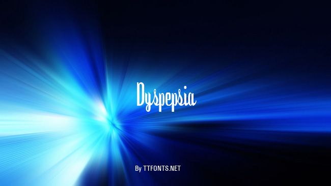 Dyspepsia example