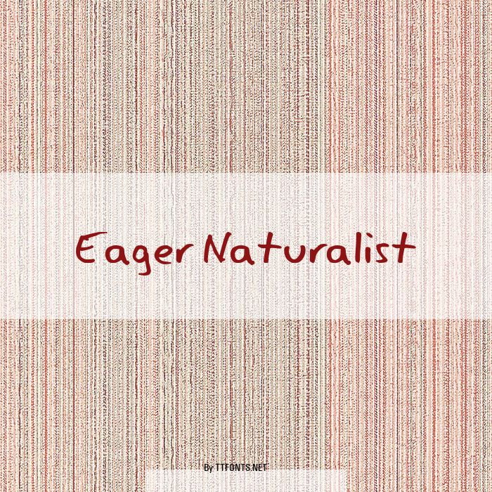 Eager Naturalist example