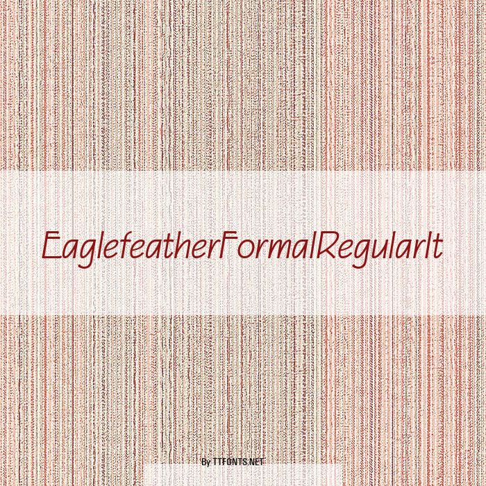 EaglefeatherFormalRegularIt example