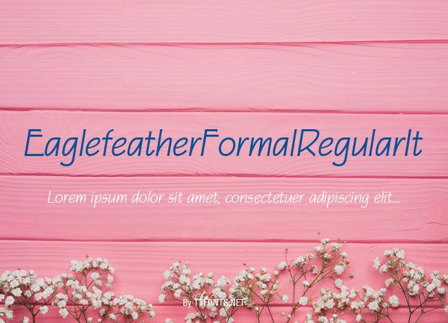 EaglefeatherFormalRegularIt example