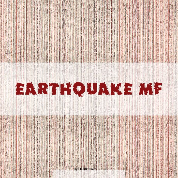 Earthquake MF example