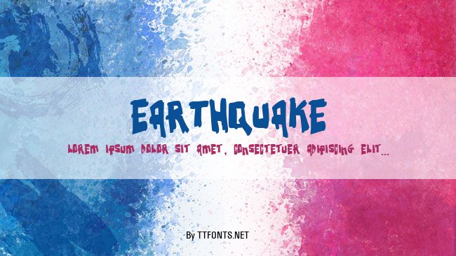 Earthquake example