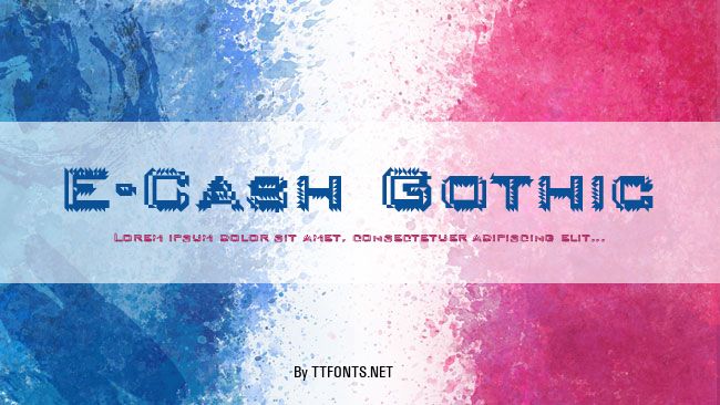E-Cash Gothic example