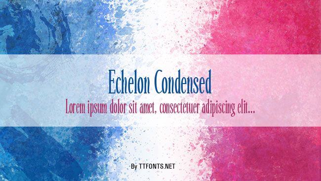 Echelon Condensed example