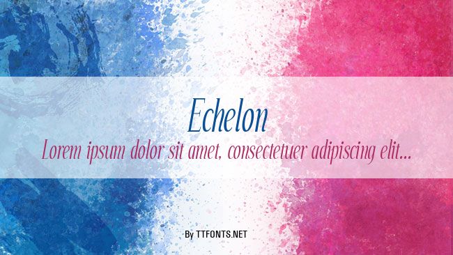 Echelon example