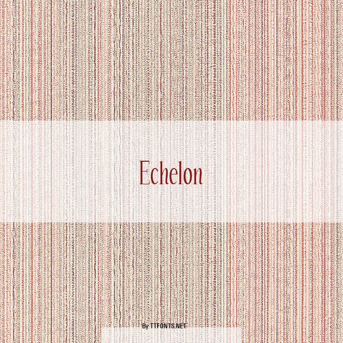 Echelon example