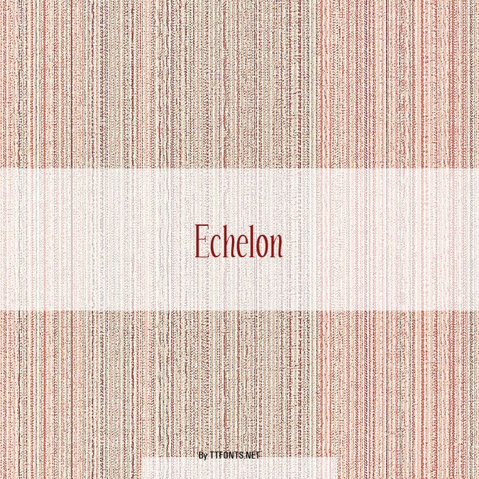 Echelon example
