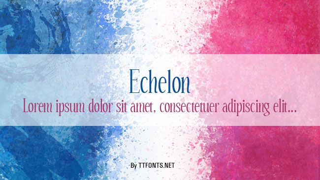 Echelon example