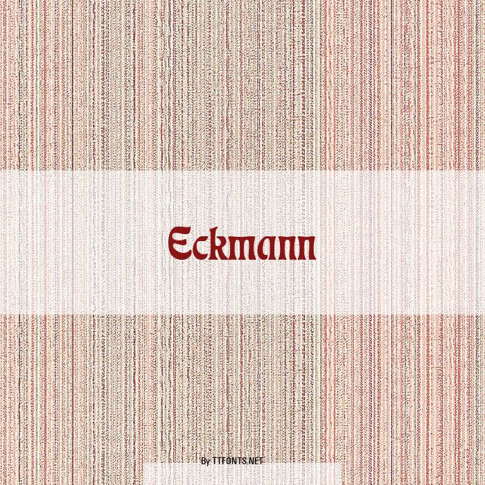 Eckmann example