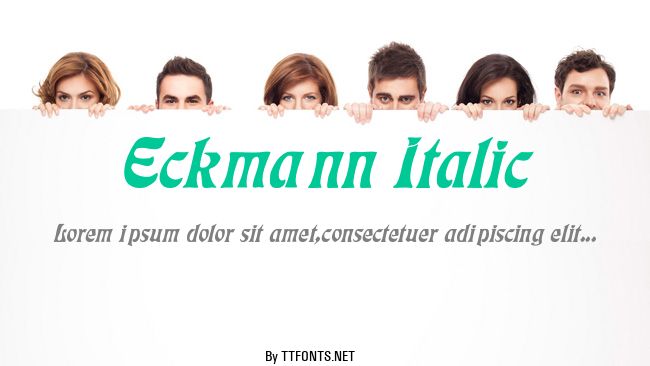 Eckmann Italic example