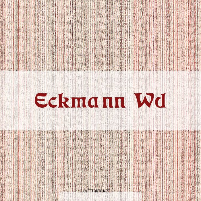 Eckmann Wd example