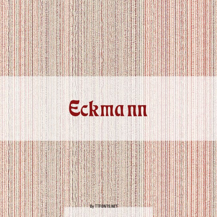 Eckmann example