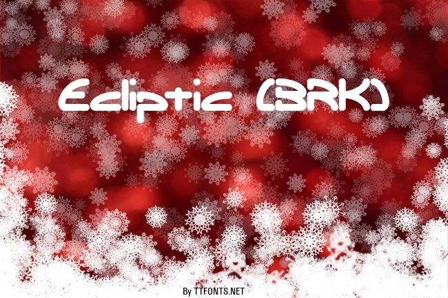 Ecliptic (BRK) example