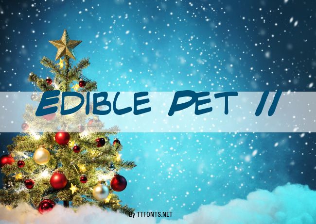 Edible Pet II example