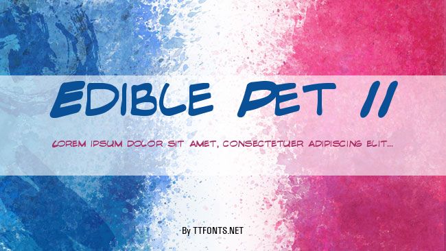 Edible Pet II example