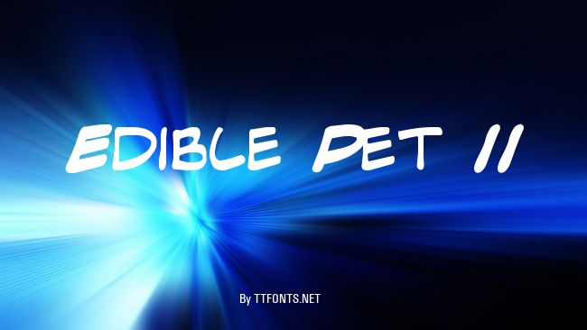 Edible Pet II example