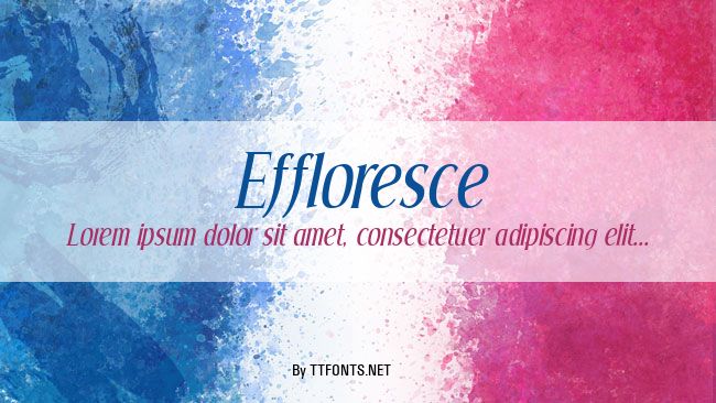 Effloresce example