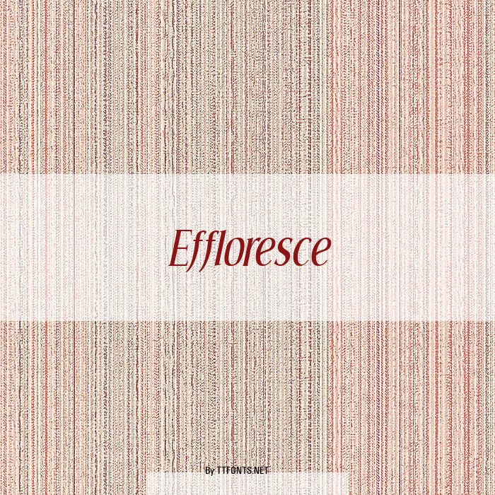 Effloresce example