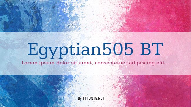 Egyptian505 BT example