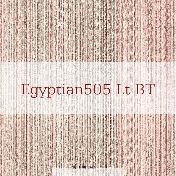 Egyptian505 Lt BT example