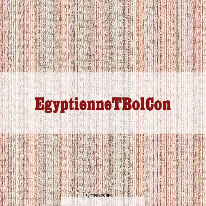 EgyptienneTBolCon example