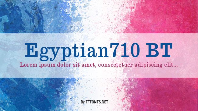 Egyptian710 BT example