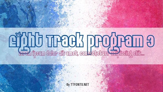 Eight Track program 3 example