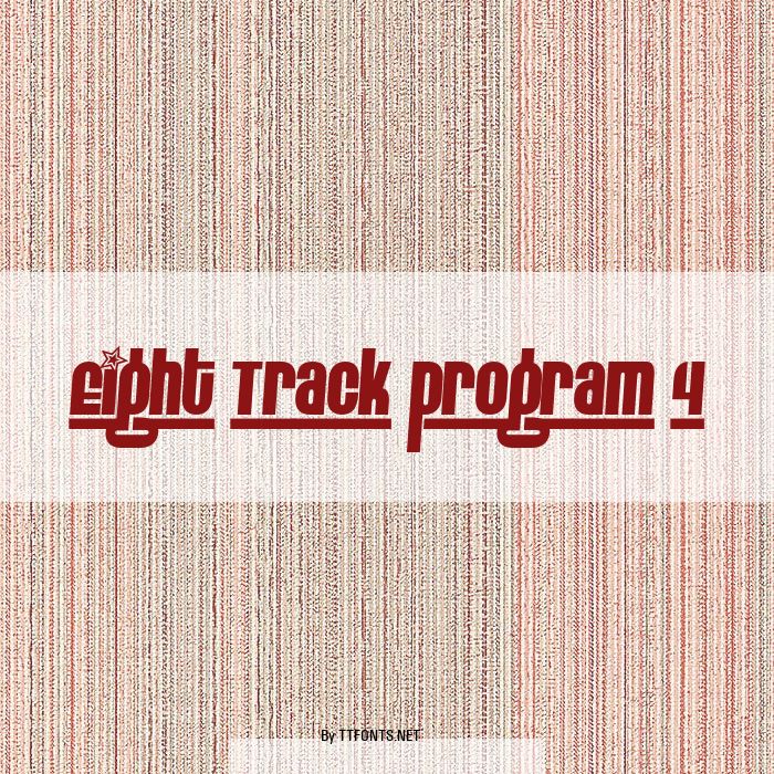 Eight Track program 4 example