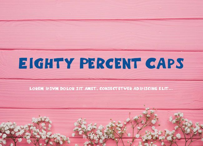 Eighty Percent Caps example