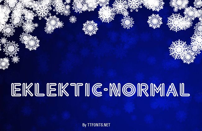 Eklektic-Normal example