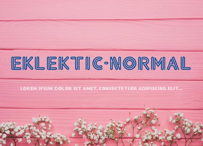 Eklektic-Normal example