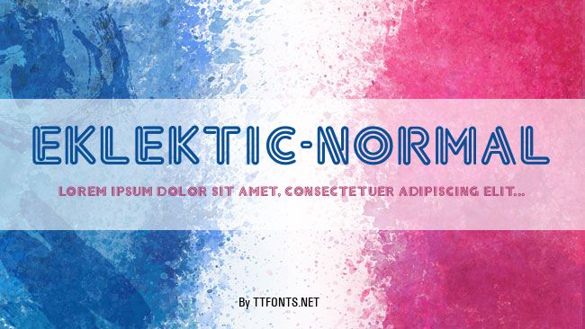 Eklektic-Normal example